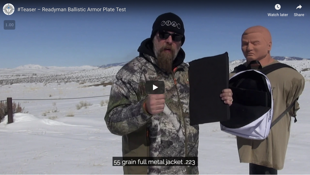 Readyman Ballistic Armor Plate Test - Student of the Gun - Ultimate ...